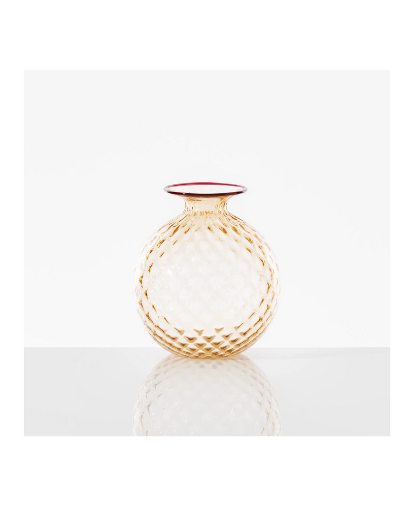 Venini Vaso Balloton Monofiore Pesca Medium