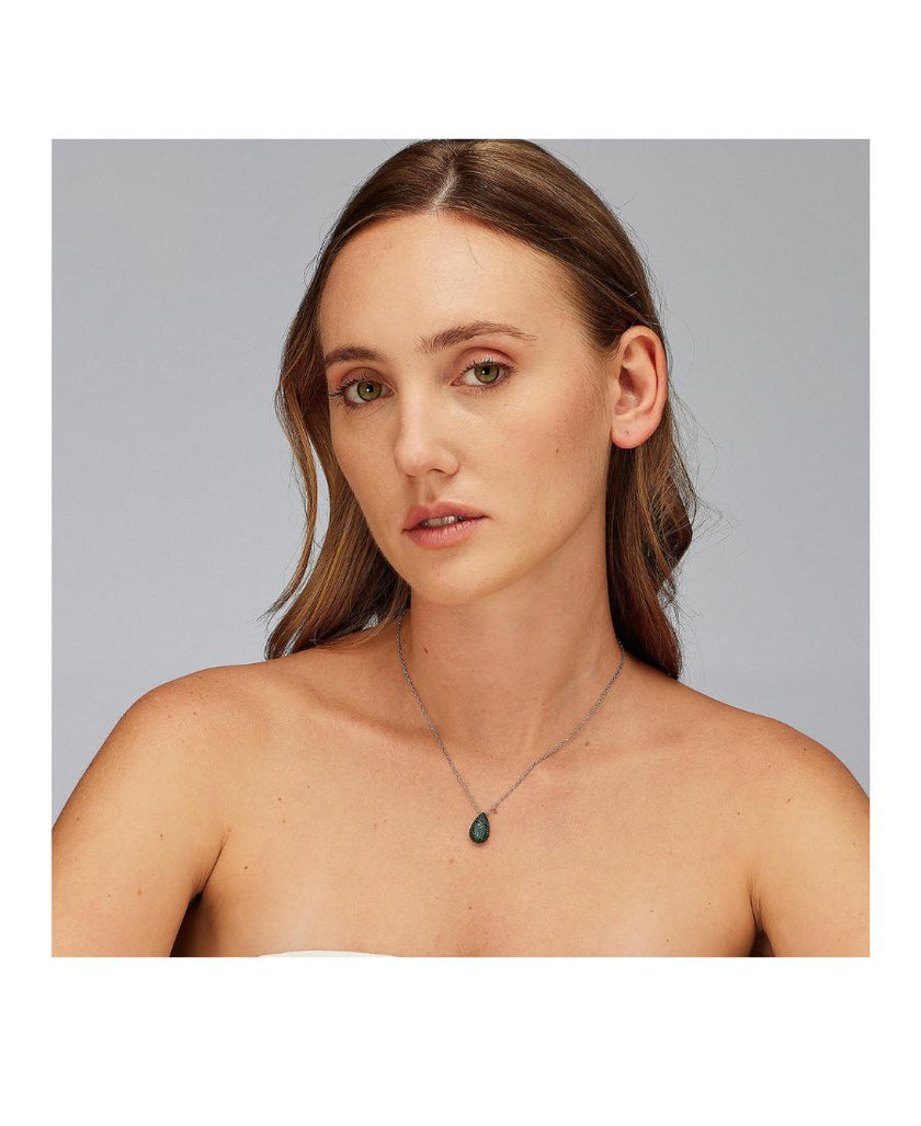 Brosway Collana Goccia Argento Fancy Verde