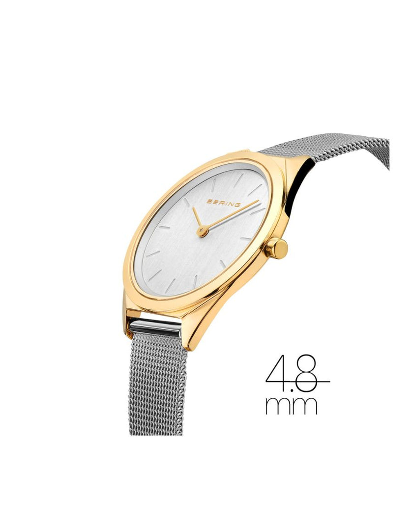 Bering Orologio Donna Ultra Slim Oro Brillante
