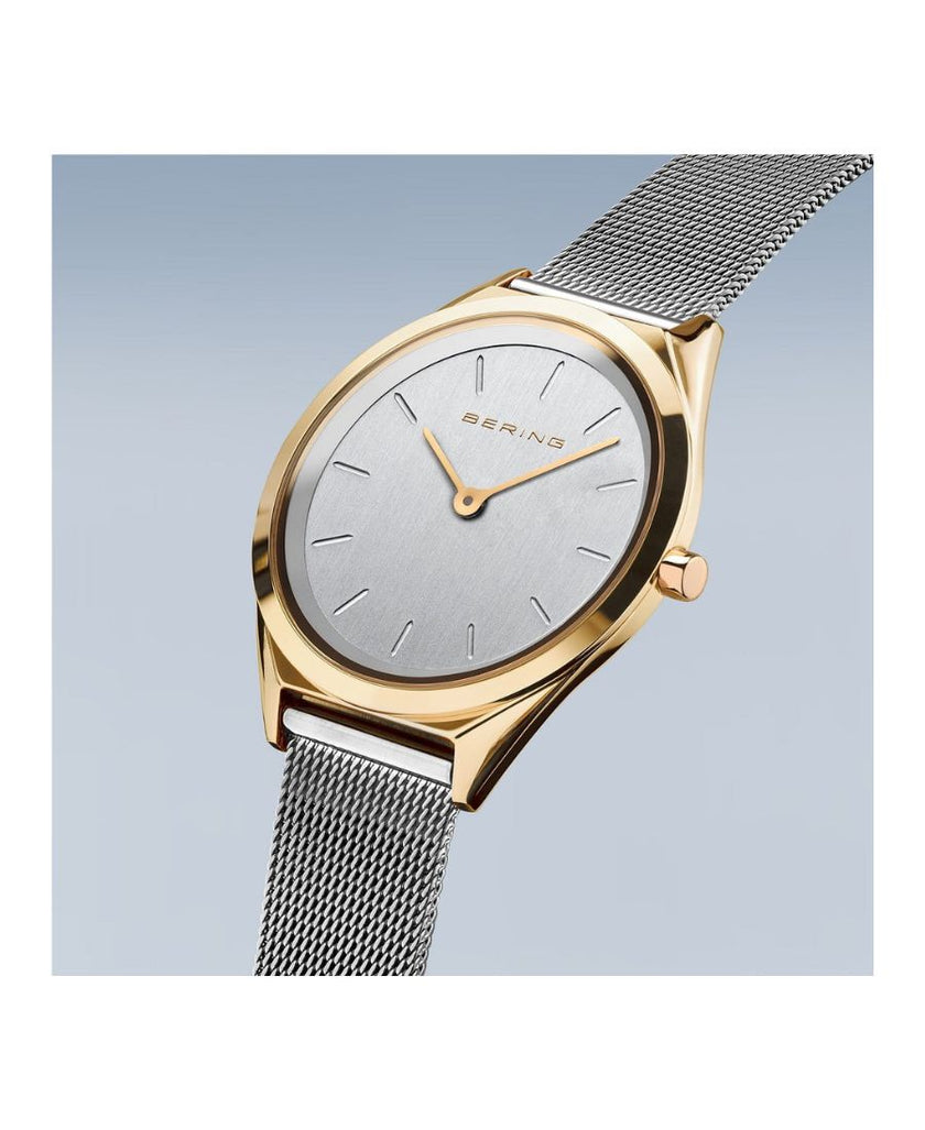 Bering Orologio Donna Ultra Slim Oro Brillante