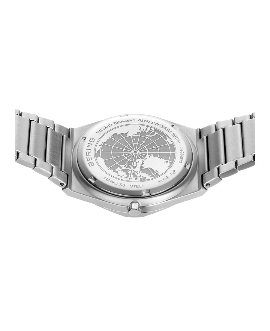 Bering Orologio Uomo Sale Argento Spazzolato