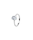 Bliss Anello con Acquamarina e Diamanti