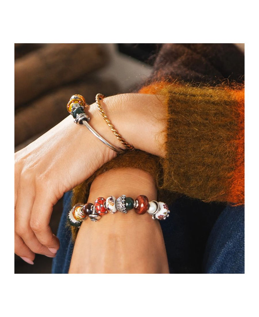 Trollbeads Calcedonio Verde Rotondo