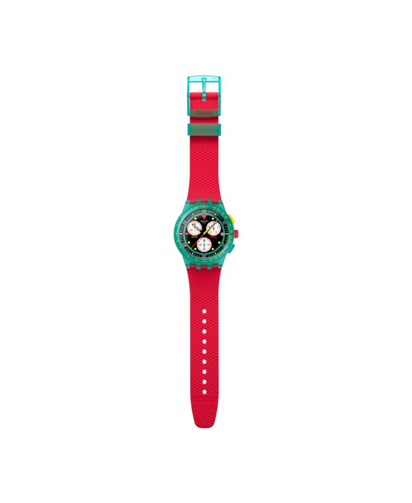 Swatch Orologio NEON EMERALD CHRONO