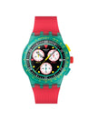 Swatch Orologio NEON EMERALD CHRONO