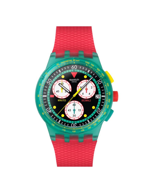 Swatch Orologio NEON EMERALD CHRONO