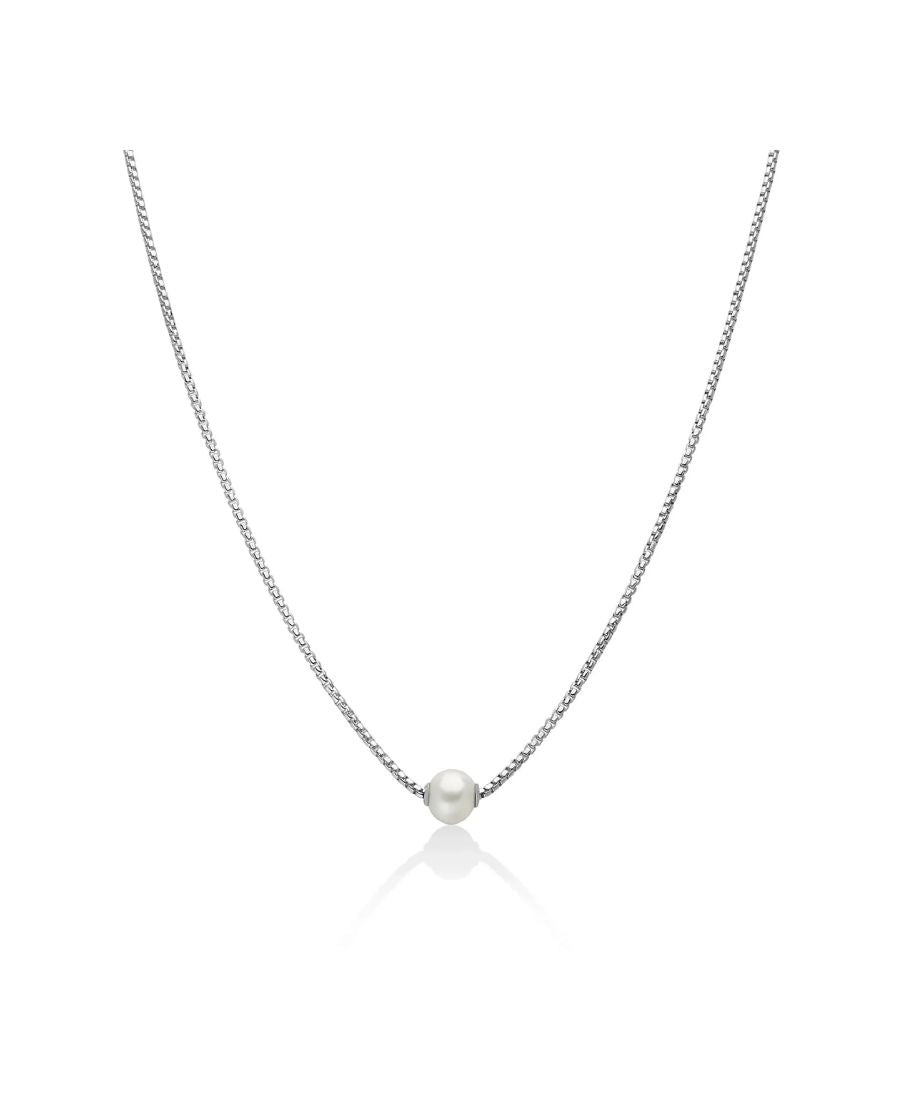 Miluna Collana in Argento e Perla Passante