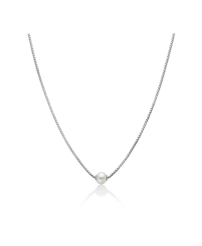 Miluna Collana in Argento e Perla Passante