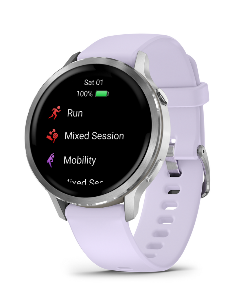 Garmin Venu® 4 - 41 mm, Argento & Viola / Lilla