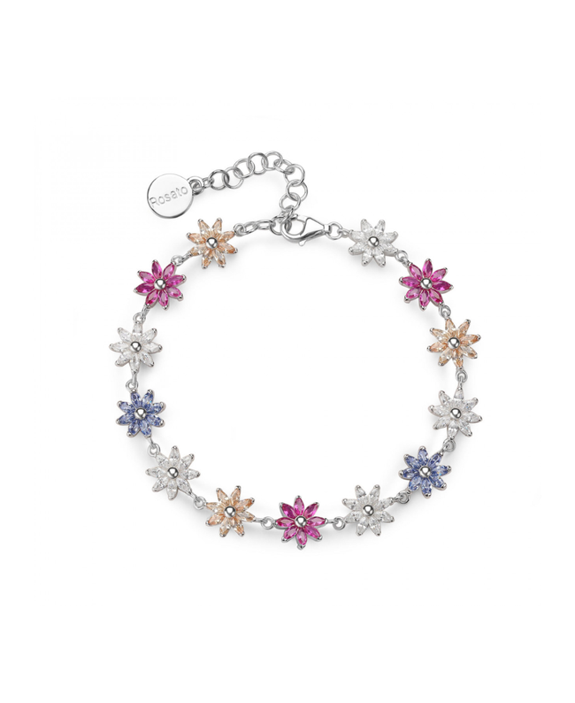 Rosato Bracciale Morbido Fiori Colorati Gaia
