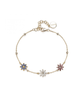 Rosato Bracciale Morbido Fiori Colorati Dorato Gaia