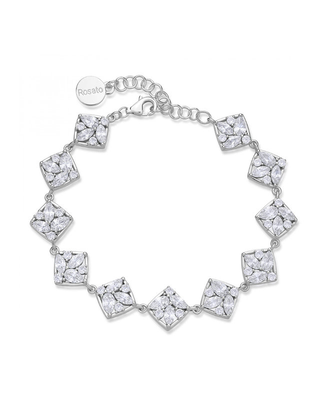 Rosato Bracciale Morbido Rombi Gemma