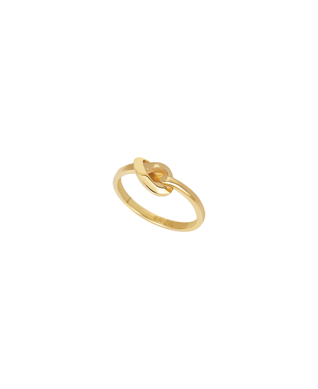 Breil Anello Nodo Cuore Dorato B&ME