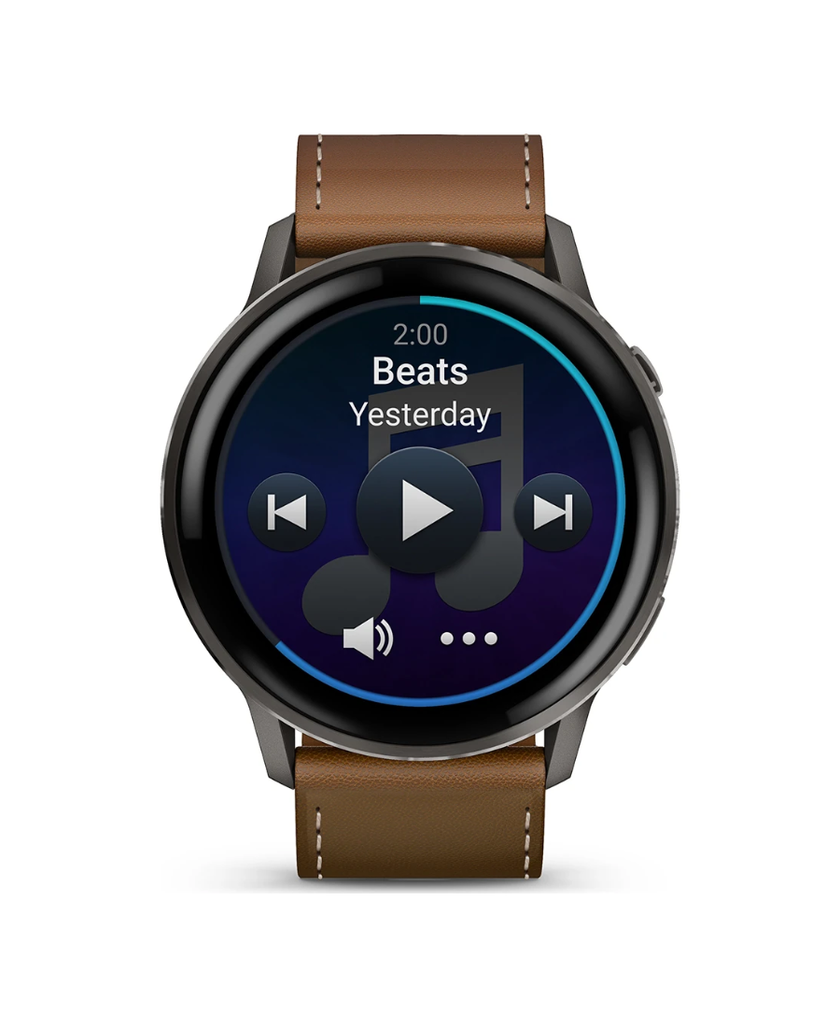 Garmin Venu® 4 - 45 mm, con cinturino in Pelle Marrone