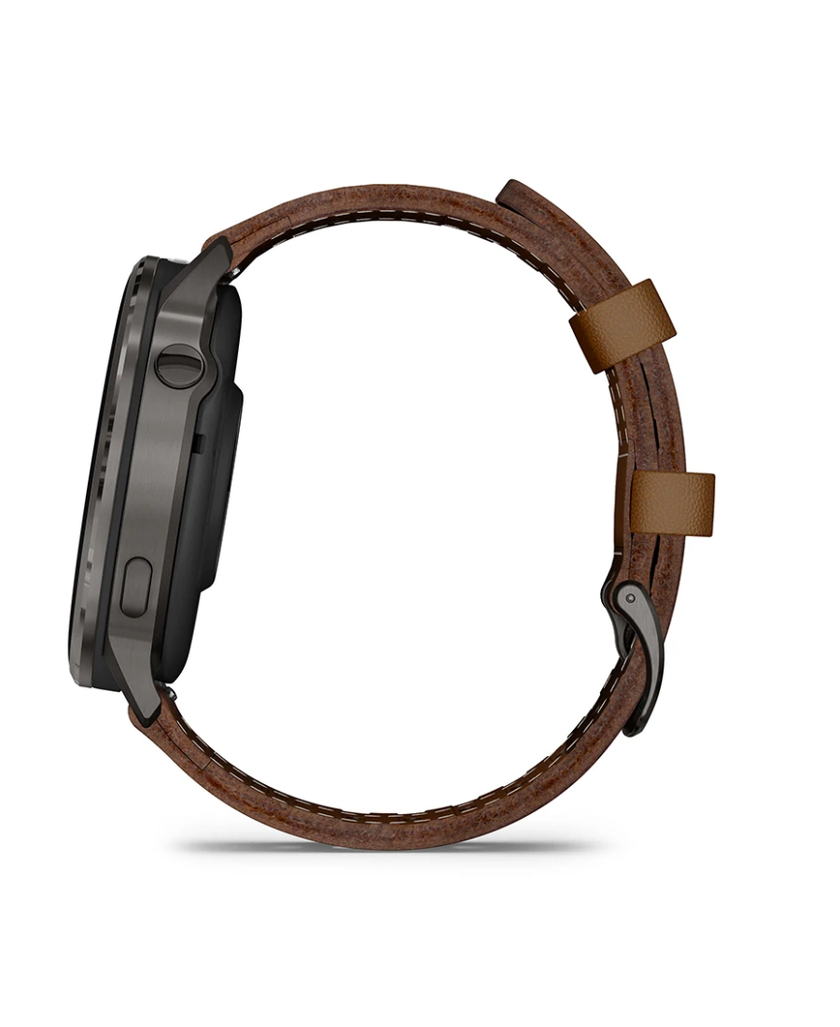 Garmin Venu® 4 - 45 mm, con cinturino in Pelle Marrone