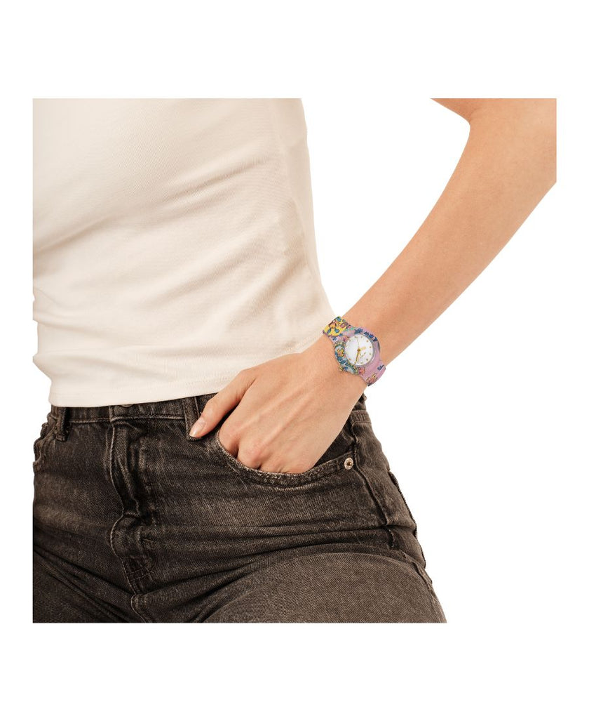 Hip Hop Orologio Flora Pink