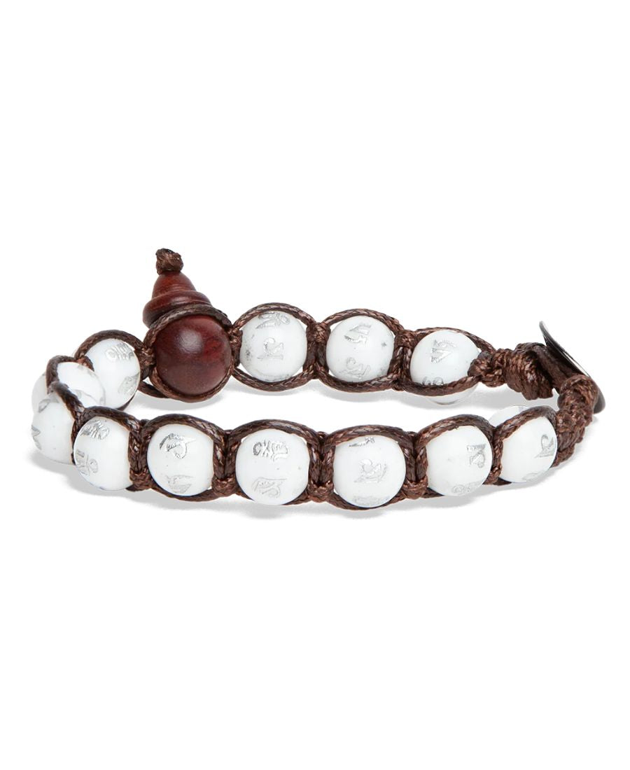 Bracciali Tamashii Mani Stone  Agata Bianca