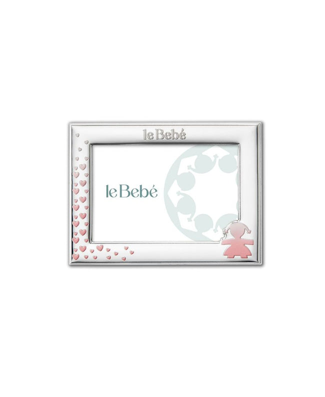 Cornice per foto 15x10 cm sagoma bimba e cuori