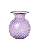Venini Vaso Balloton Fiori Lilla Menta Medio