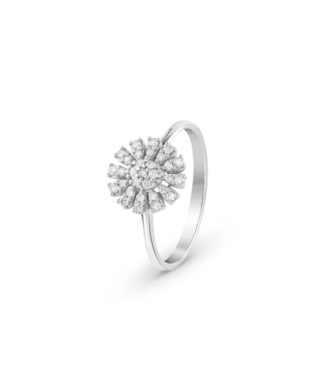 Bliss Anello con Diamanti Girasole Small