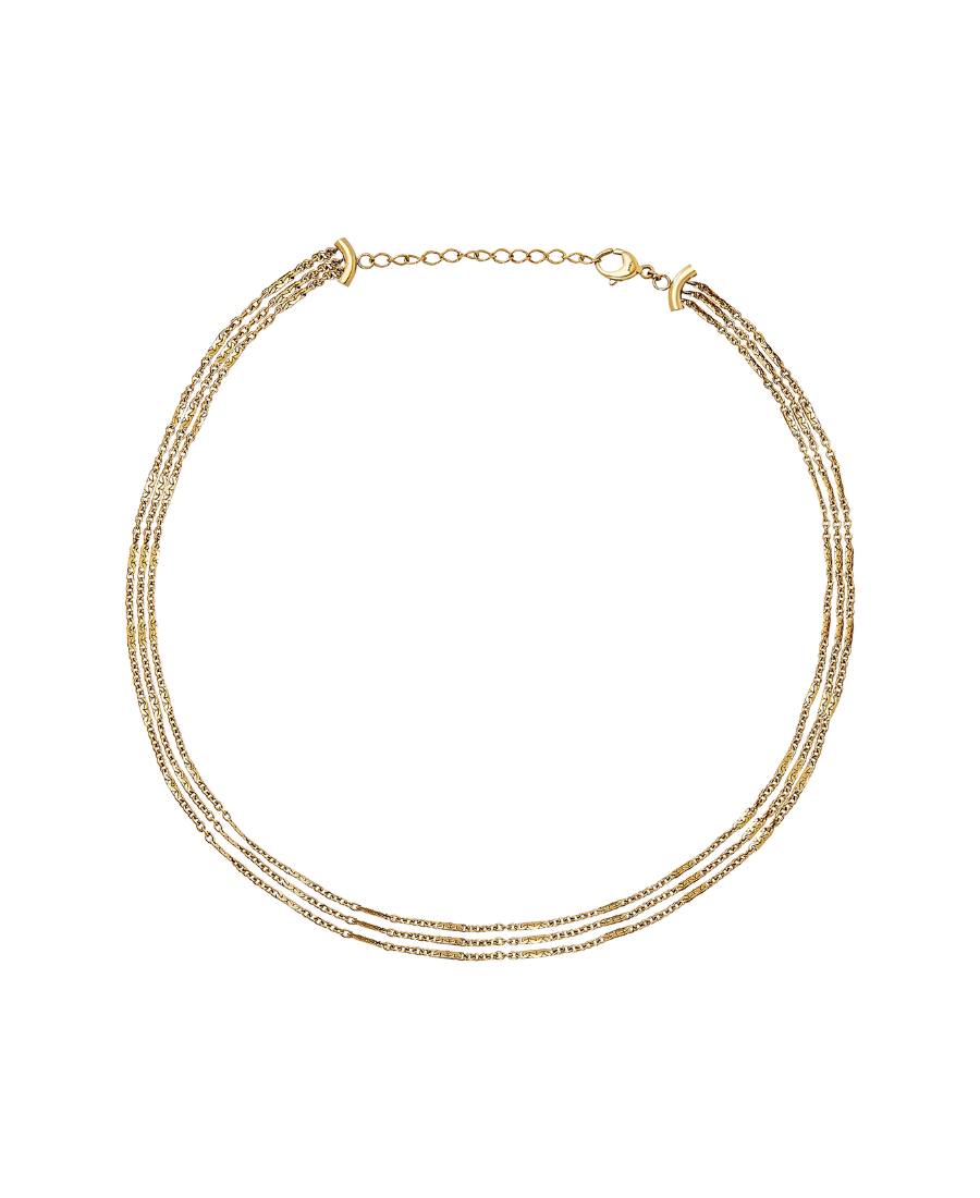 Breil Collana Donna a Tre Fili B Wired Dorata