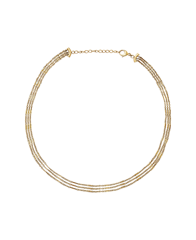 Breil Collana Donna a Tre Fili B Wired Dorata