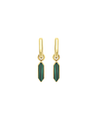 Breil Orecchini Stylize Dorati con Malachite