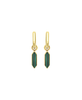 Breil Orecchini Stylize Dorati con Malachite