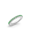 LUIS & FREYA Anello Veretta Elastico con Zirconi Verdi