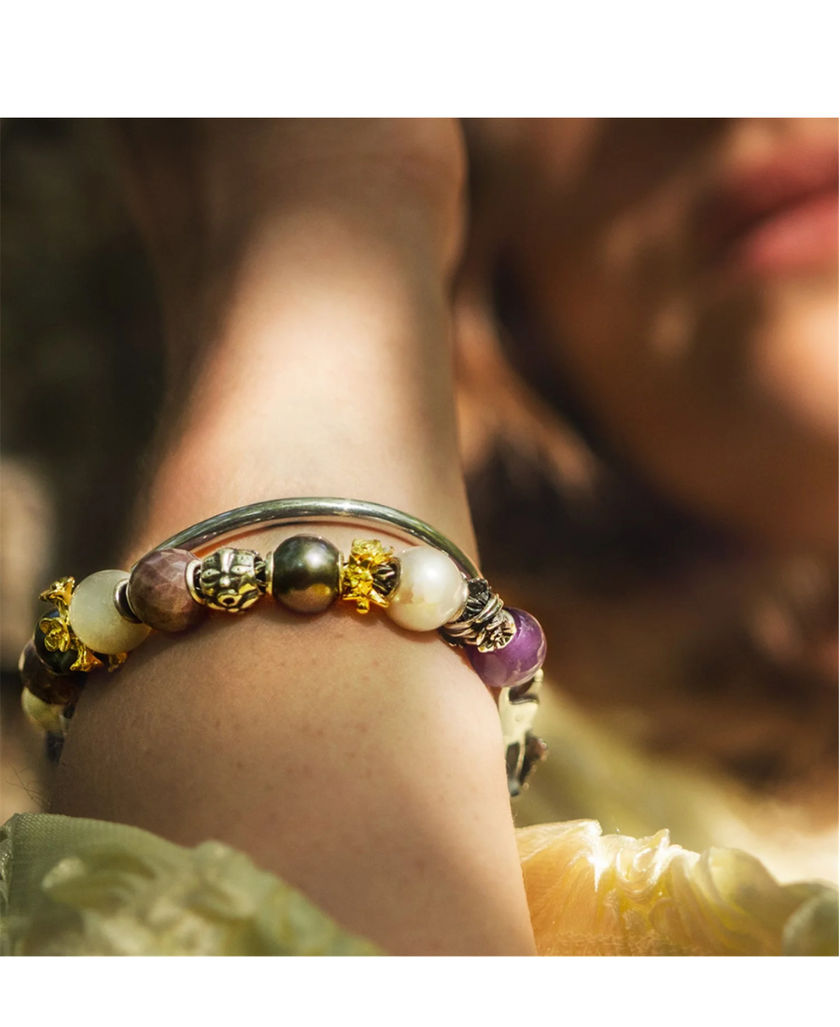 Trollbeads Bouquet di Fiori, placcato oro
