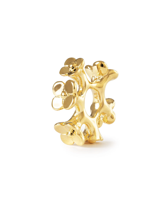 Trollbeads Corona di Fiori, placcato oro