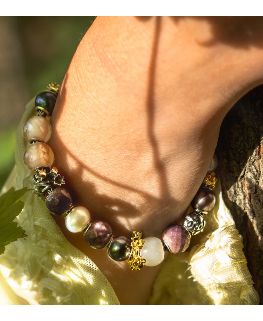 Trollbeads Corona di Fiori, placcato oro