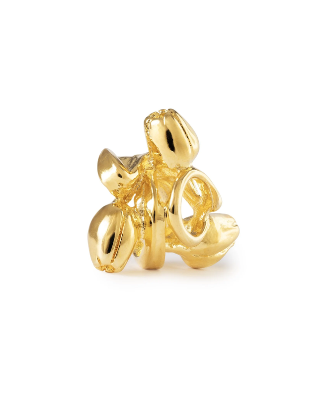 Trollbeads Tulipani dell'Ottimismo, placcato oro