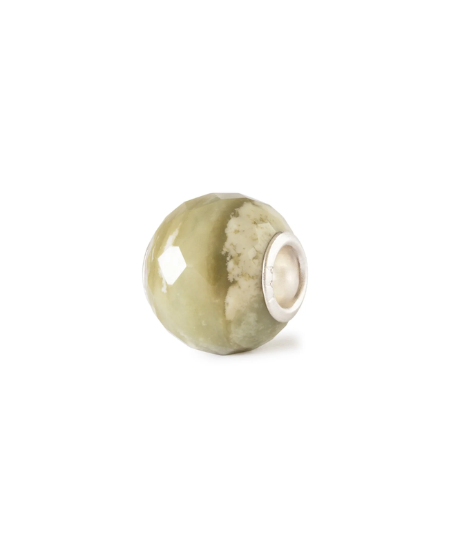 Trollbeads Calcite Giallo-Verde Rotonda Sfaccettata
