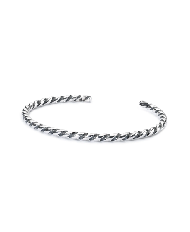 Trollbeads Bracciale Bangle a Spirale in Argento