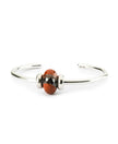 Trollbeads Calcedonio Rosso con Ematite
