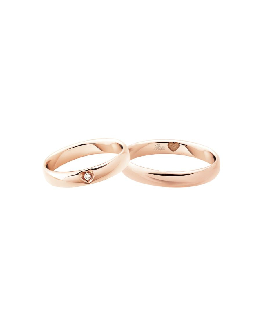 Polello Fedi Regalo di Cuore in Oro Rosa con Cuore