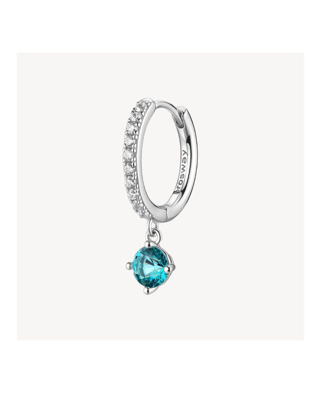 Brosway Orecchino Fancy a Cerchietto con Pendente Paraiba