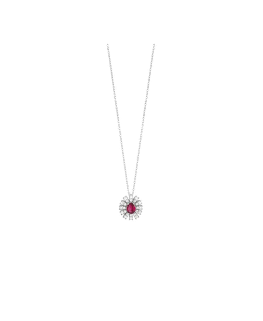 Bliss Collana Girasole Rubino