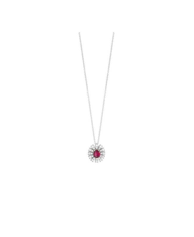 Bliss Collana Girasole Rubino