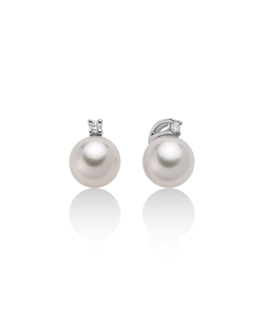 Miluna Orecchini di Perle Akoya e Diamante