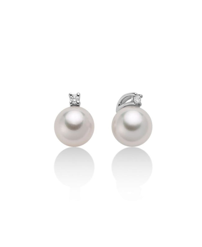 Miluna Orecchini di Perle Akoya e Diamante