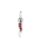 Giovanni Raspini Mini Charm Cornino Crystal Rosso