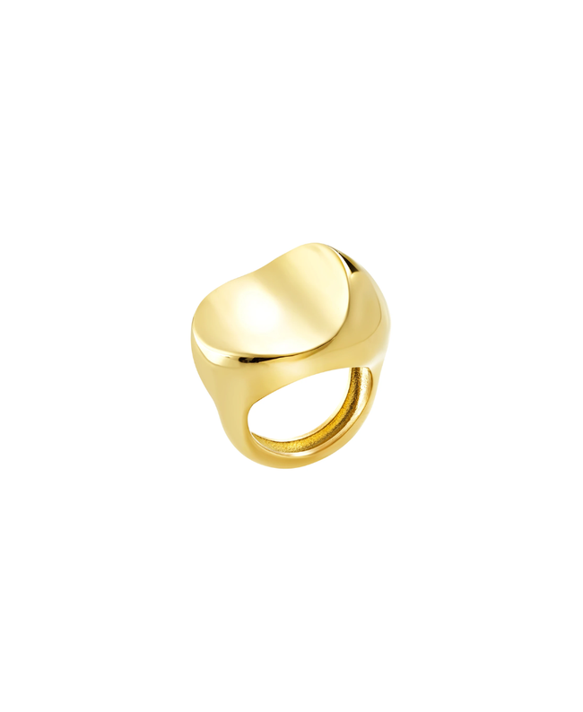 Breil Anello Dorato Globe
