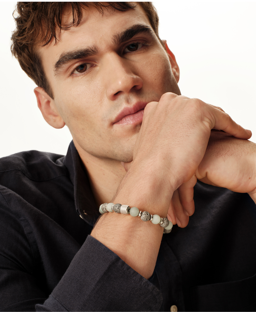 Breil Bracciale Uomo Fusion Verde Chiaro e Lava