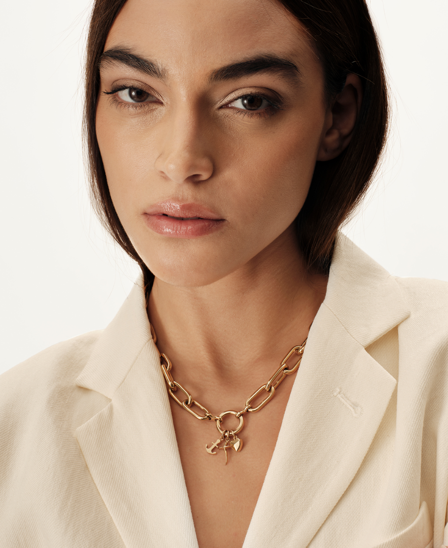 Breil Collana Donna Dorata Love Ties