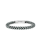 Breil Bracciale Uomo Shackle Argento e Verde Scuro