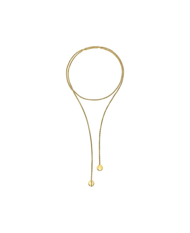 Breil Collana Donna a Sciarpa Globe Dorata