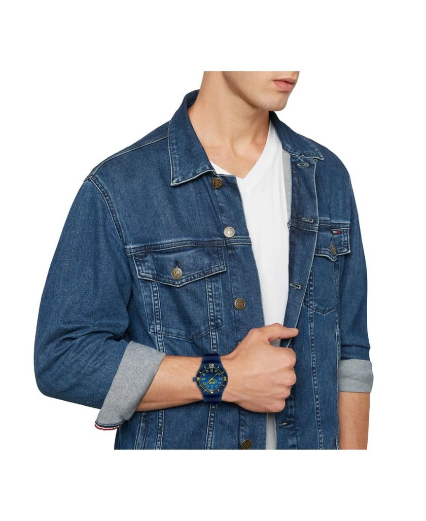 Orologio Hip Hop MASTER blu e lime
