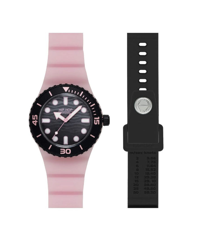 Orologio Hip Hop MASTER nero e rosa